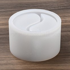 太一陰陽DIYキャンドルカップシリコーン金型  クリエイティブアロマキャンドルセメントカップ供給 diy コンクリートキャンドルカップ樹脂金型  ホワイト  9.5x5.7cm  内径：8のCM&nbsp;DIY-G098-03