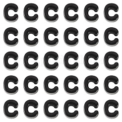 アクリルヨーロピアンビーズ  大穴ビーズ  文字C  21x17.5x13.5mm  穴：6mm&nbsp;OACR-TAC0013-14C