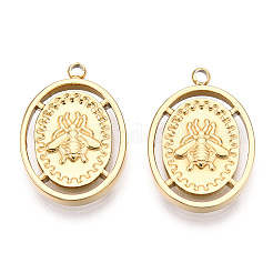 304 Stainless Steel Pendants&nbsp;STAS-T064-13G