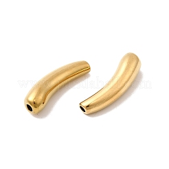 304ステンレススチールビーズ  ティアドロップ  イオンプレーティング（ip）  ゴールドカラー  20.5x7x6mm  穴：1.8mm&nbsp;STAS-B113-02G