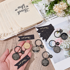 12Pcs Stainless Steel Keychains&nbsp;KEYC-BM0001-20EB