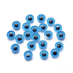 ガラスビーズ  ドリルなし/穴なしビーズ  ナザールボンジュウ  ディープスカイブルー  8x3mm&nbsp;G-E514-22D