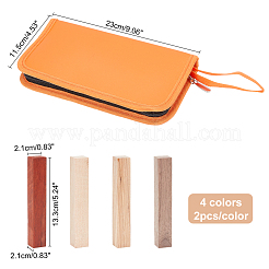 8 Pcs 4 Colors Wood Block&nbsp;WOOD-CA0001-13