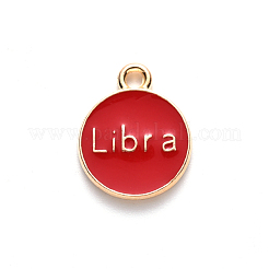 Alloy Enamel Pendants&nbsp;ENAM-SZ0001-28B-K