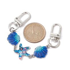 Ocean Theme Alloy Enamel Link Purse Strap Extenders&nbsp;AJEW-BA00124-04