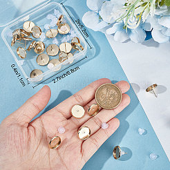 30Pcs Brass Stud Earring Settings&nbsp;KK-BBC0007-42