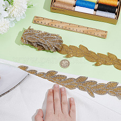 2 Yards Leaf Polyester Lace Trim&nbsp;OCOR-GA0002-43B