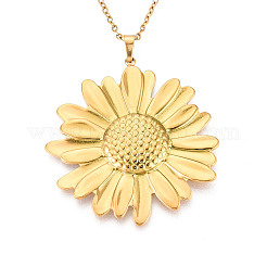 304 Stainless Steel Pendant Necklaces&nbsp;NJEW-T018-12G