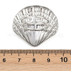 Adjustable 304 Stainless Steel Cuff Rings for Women&nbsp;RJEW-B135-05P