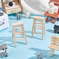 Wooden Mini Ladders&nbsp;DIY-WH0021-58