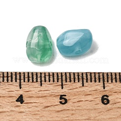不透明アクリル天然石風ビーズ  ナゲット  ミックスカラー  9x7x5.5mm  穴：1.5mm  約2500個/500g&nbsp;OACR-G061-04