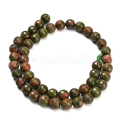Natural Unakite Beads Strands&nbsp;G-C280-B03-8mm