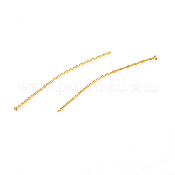 304ステンレス鋼フラットヘッドピン  ゴールドカラー  40x0.6mm  ヘッド：1.4mm&nbsp;STAS-L244-02B-G