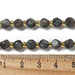 天然ラルビカイトビーズ連売り  シードビーズで  多面カット  サイコロ  6x6mm  穴：1mm  約47~52個/連  15.35''~15.75''（39~40センチメートル）&nbsp;G-K387-A02-01