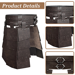 Medieval PU Imitation Leather Thigh Waist Armor&nbsp;AJEW-WH20054-091B