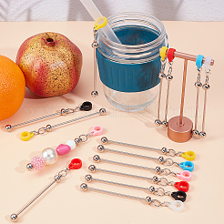 24Pcs 6 Colors Silcone Straw Cap&nbsp;PALLOY-DR00007