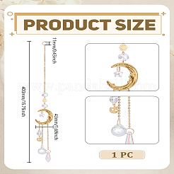 1Pc Glass Teardrop Big Pendant Decorations&nbsp;HJEW-LP0002-57