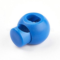 プラスチック製の鉄スプリングコードロック  藤紫色  15x20x15mm  穴：6x4mm&nbsp;LS-X-FIND-WH0017-06