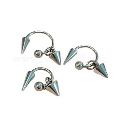 304ステンレススチールダングルスタッドピアス  コーン  ステンレス鋼色  12x10mm&nbsp;FS-WG2B7D5-03