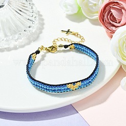 Glass Seed Beaded Bracelets&nbsp;BJEW-MZ00061-02