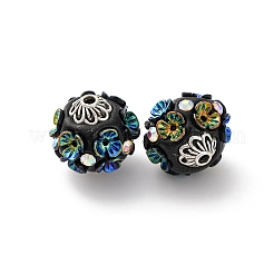 Handmade Resin Indonesia Round Beads&nbsp;IPDL-P005-24AS-02