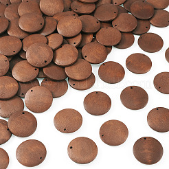 100Pcs Natural Wood Pendants&nbsp;WOOD-TA0003-08