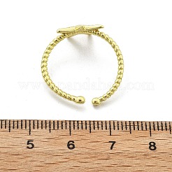 Brass Cuff Rings for Women&nbsp;RJEW-C123-08E-G