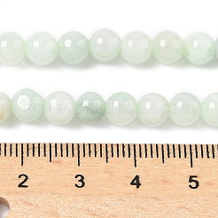 天然ミャンマー翡翠ビーズ連売り  ラウンド  6mm  穴：0.7mm  約67個/連  14.88~15.04''（37.8~38.2センチメートル）&nbsp;G-M454-A01-6mm