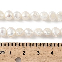 天然養殖淡水パールビーズ連売り  研磨両側  トウモロコシの穂の黄色  6~7mm  穴：0.5mm  約25個/連  6.69''（17センチメートル）&nbsp;PEAR-A006-07G