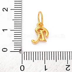 925 Sterling Silver Letter Charms with Jump Rings&nbsp;LS-STER-R008-01G-R