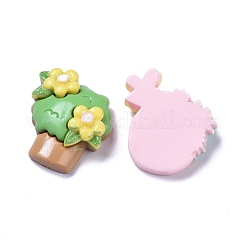 Spring Theme Opaque Cute Resin Decoden Cabochons&nbsp;RESI-B024-06