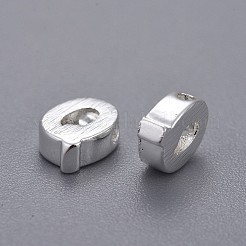 真鍮製チャーム  文字L  文字.q  6x4.5x2mm  穴：1mm&nbsp;KK-P081-Q-S