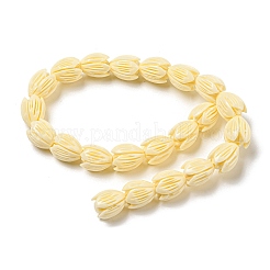 珊瑚ビーズ連売り  12x10mm  穴：1mm  約22個/連  9.5インチ（24cm）&nbsp;CORA-P004-A