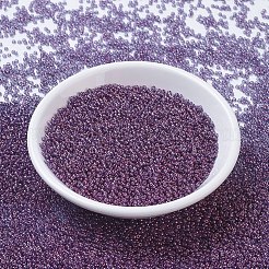 MIYUKIラウンドロカイユビーズ  日本製シードビーズ  （rr312)アメジストゴールド光沢  11/0  2x1.3mm  穴：0.8mm  約1111個/10g&nbsp;X-SEED-G007-RR0312