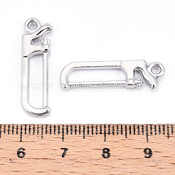 合金ペンダント  鋸歯状の  カドミウムフリー＆ニッケルフリー＆鉛フリー  プラチナ  26x7.5x3mm  穴：1.8mm&nbsp;X1-PALLOY-N176-123P