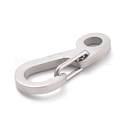 Non-Tarnish 304 Stainless Steel Push Gate Snap Key Clasps&nbsp;STAS-B022-05P