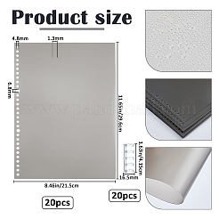 PP Plastic Detachable Binder Cover with Clip&nbsp;OFST-WH0004-113B-02