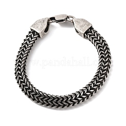 304 Stainless Steel Wheat Chain Bracelets for Women Men&nbsp;BJEW-C148-01AS