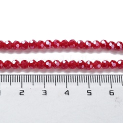 Faceted(32 Facets) Electroplate Glass Beads Strands&nbsp;X-EGLA-R018-4mm-2