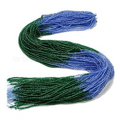 Transparent Gradient Color Glass Beads Strands&nbsp;GLAA-H021-01A-41