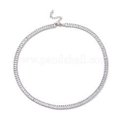 Cubic Zirconia Tennis Necklaces&nbsp;NJEW-G017-01D-P