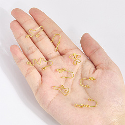 20Pcs 20 Styles Brass Nose Rings&nbsp;AJEW-GF0010-86