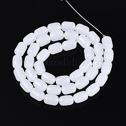 Imitation Jade Glass Beads Strands&nbsp;GLAA-T028-14J-A01
