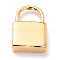 304ステンレスペンダント  南京錠  ゴールドカラー  19x12x4mm  穴：6.5x7mm&nbsp;STAS-J036-001B-G