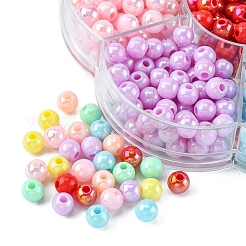 490Pcs 7 Style Opaque Acrylic Beads&nbsp;MACR-YW0002-04