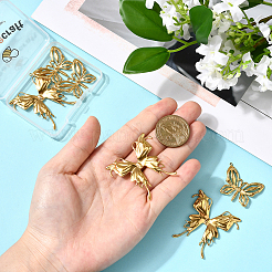 6Pcs 2 Styles 304 Stainless Steel Pendants&nbsp;STAS-BBC0007-74