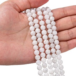 Natural Rainbow Moonstone Beads Strands&nbsp;X-G-C068-6mm-1
