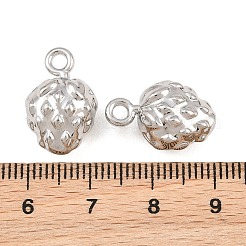 合金ペンダント  イチゴのチャーム  ラックめっき  カドミウムフリー＆鉛フリー  プラチナ  18x12x9mm  穴：2mm&nbsp;AL-CBA83D5-13P