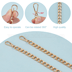 2Pcs Aluminum Bag Strap Curb Chains&nbsp;FIND-PH0018-54