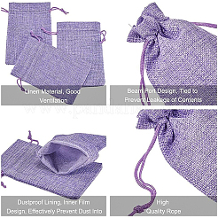 結婚式のパーティーとDIY工芸品のための巾着袋のジュエリーポーチと30パック6色の小袋  4.5 x 3.7インチ&nbsp;ABAG-BC0001-01